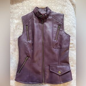 Chelsea & Violet Vegan Leather Moto Vest